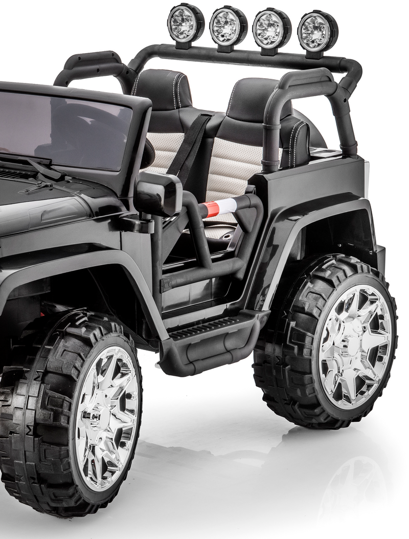 Load image into Gallery viewer, 24 Volt 2 Seater 4x4 Electric Ride On Jeep Style Rubber Tires Fully Loaded Truck UTV ATV For Kids W/Magic Cars® Wireless Parental Control
