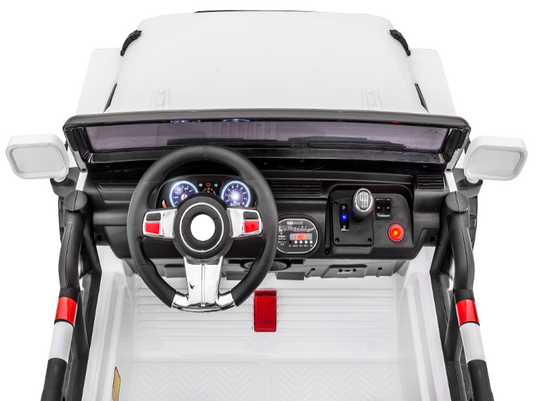 Cars For Kids Jeep Style 4x4 Monster Truck W/Rubber Tires 24 Volt