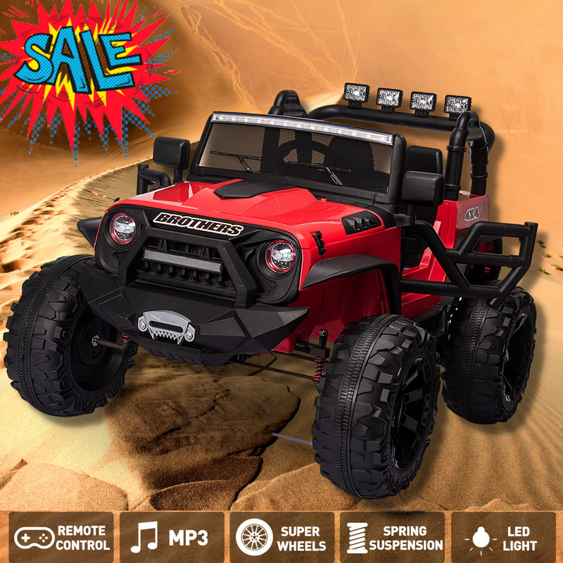 Load image into Gallery viewer, 2-Seater Kids Electric Car with Parental Remote Control - 24V Ride On Truck for Endless Fun!
