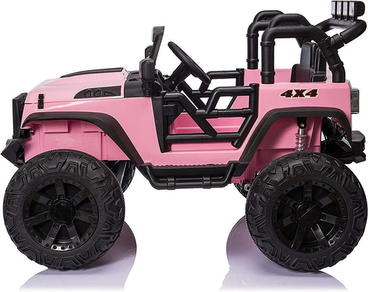 2-Seater Kids Electric Jeep with Remote Control and LED Lights - 24V Ride On Car