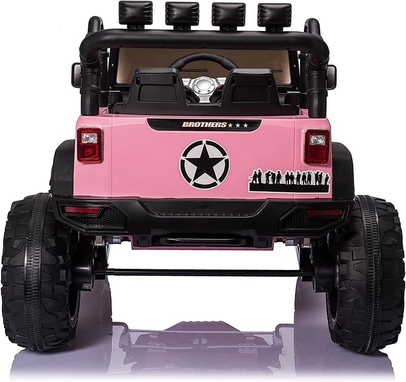 Load image into Gallery viewer, 24V 400W Kids Electric Jeep with Remote Control and LED Lights - 2-Seater Ride On Car
