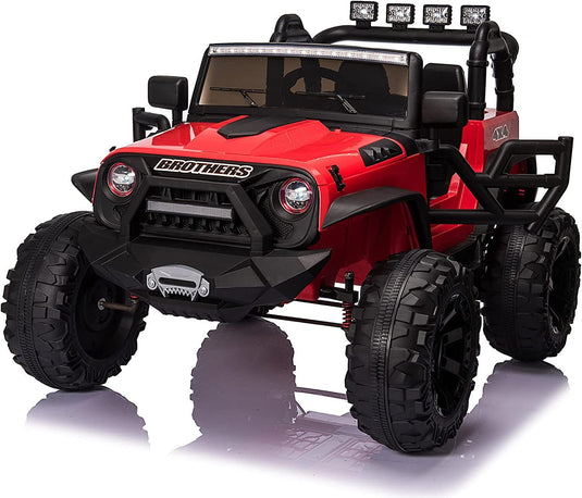 2-Seater 24V Electric Ride-On Truck for Kids with Parental Remote Control - US Version
