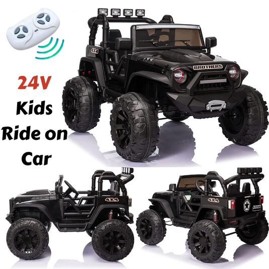 2-Seater Kids Ride On Truck with Remote Control and Powerful 200W Motors - Fun Toy Car for Children