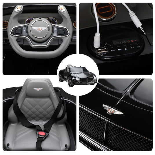 2-Seater Licensed Mercedes-Benz/Bentley Electric Ride-On Car for Kids with Remote Control