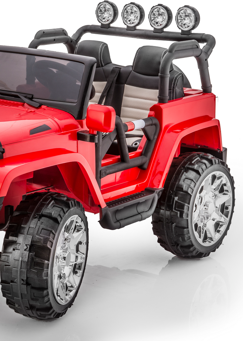 Load image into Gallery viewer, 2 Seater 24 Volt 4x4 Electric Ride On Jeep Style Rubber Tires Fully Loaded Truck ATV UTV For Kids W/Magic Cars® Wireless Parental Control
