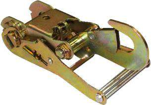 Load image into Gallery viewer, 2 Inch Short Wide Handle Strap Ratchet w/ Snap Hook | 2RSWSH
