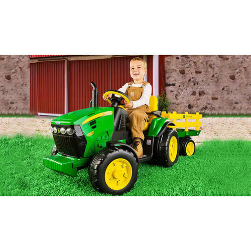 Load image into Gallery viewer, 2-Speed Kids Tractor Ride-On Toy Car with FM Radio for Outdoor Play in the Lawn or Backyard
