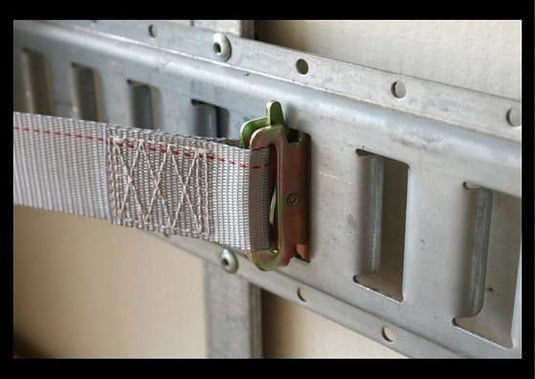 2 in x 20 Ft Van Ratchet Strap Logistic E-Track w/ Spring E 12 PACK | R20EX12