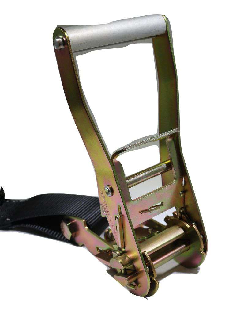 Load image into Gallery viewer, 2&quot; x 35 Ft Black Web Ratchet Strap w/ Flat Hooks | R35FBK
