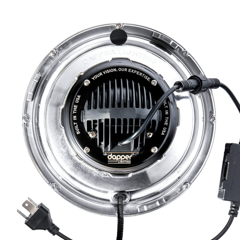 Load image into Gallery viewer, Chrome LED Seven with HDR Switchback Halo with Original Glass
