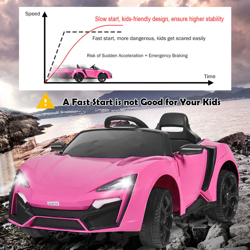 Load image into Gallery viewer, Electric Pink Ride-On Car for Kids with Remote Control, Lights, Music, and Openable Doors
