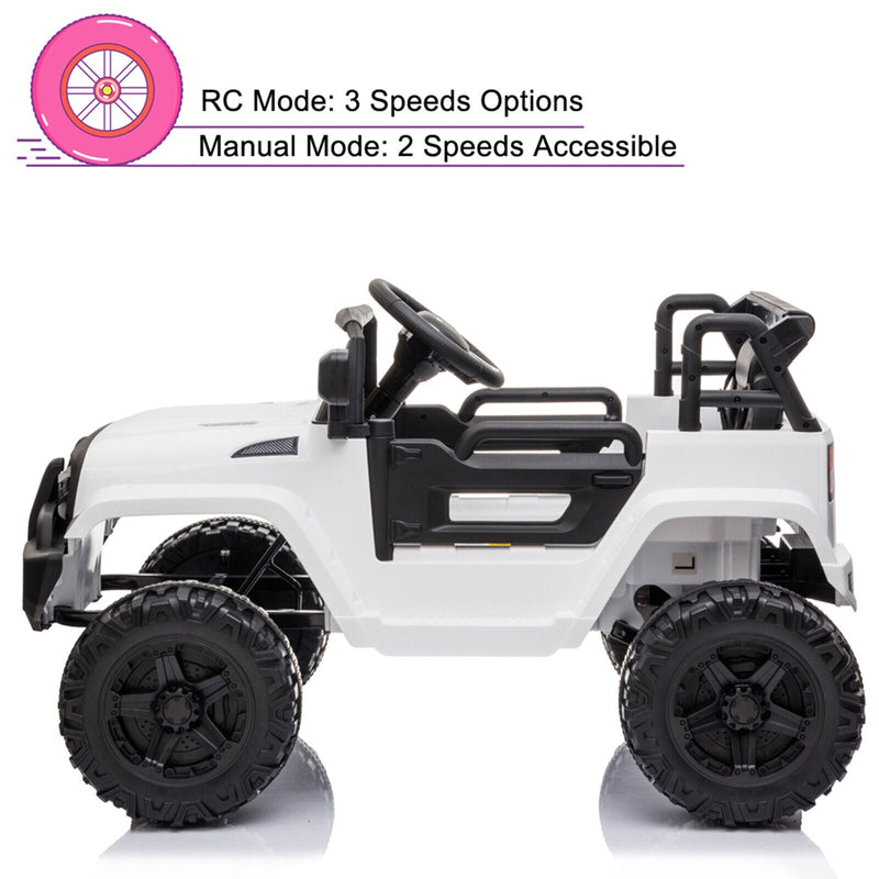 Load image into Gallery viewer, 2.4G Remote Control Electric Dual Drive Kids Ride-On Truck Jeep Toy

