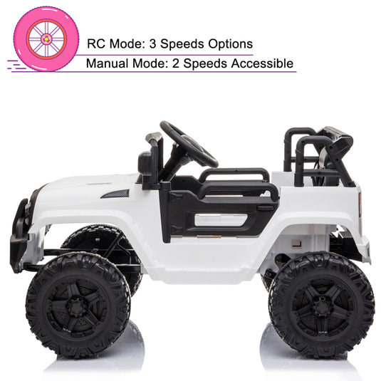 2.4G Remote Control Electric Dual Drive Kids Ride-On Truck Jeep Toy