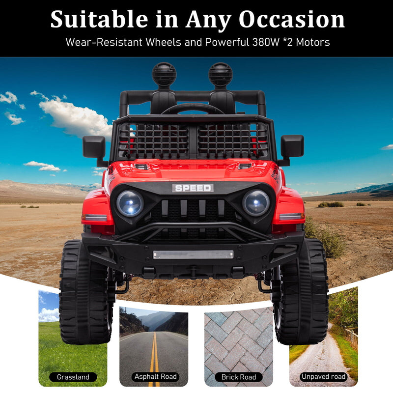 Load image into Gallery viewer, 2.4G Remote Control Electric Ride-On Truck for Kids with Parental Control - 12V7A
