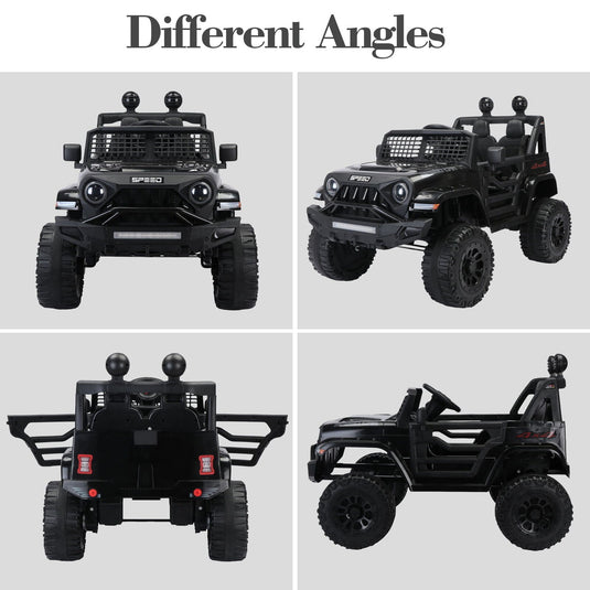 2.4G Remote Control Electric Ride-On Truck for Kids with Parental Control - 12V7A