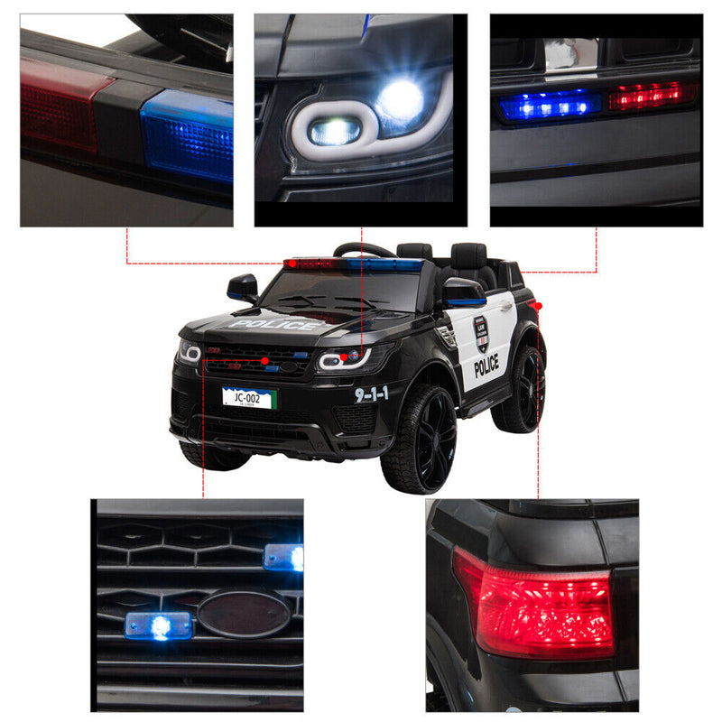 Load image into Gallery viewer, 2.4G Remote Control Kids Police Ride On Car with LED Flashing Lights - S7 Model
