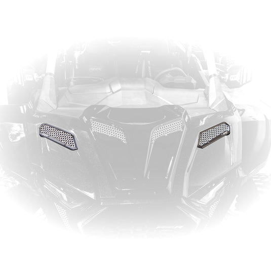 DRT Motorsports Billet Aluminum Front Fender Intake Mesh Kit for Polaris 2025+ RZR Pro XP/Pro S /Pro R