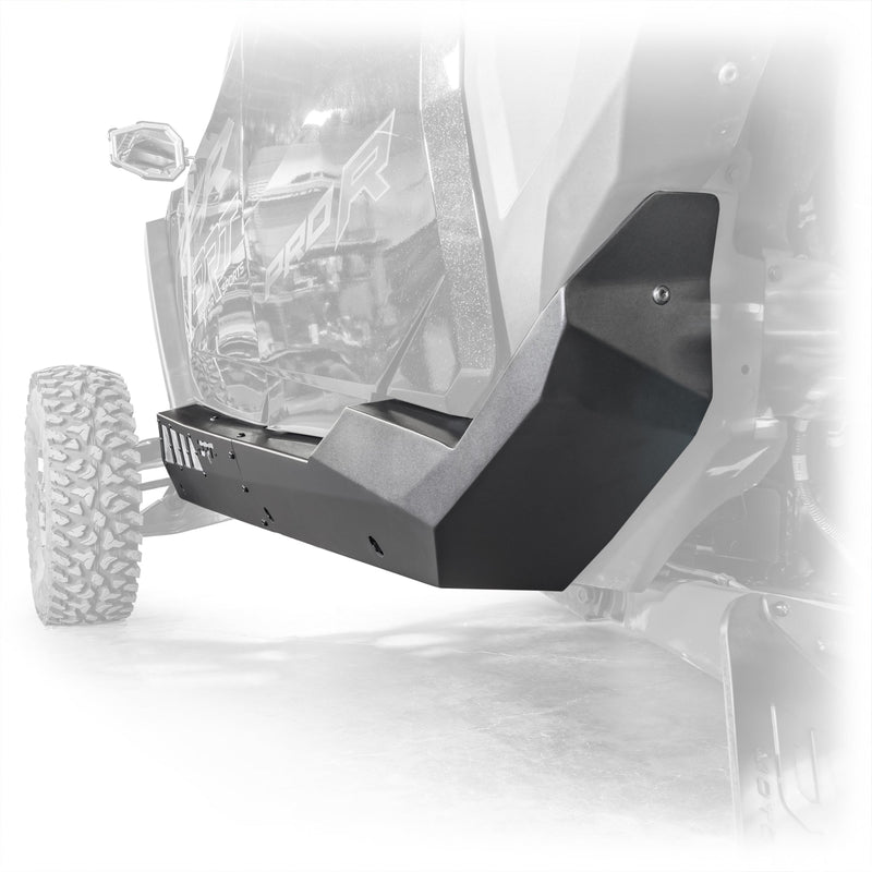 Load image into Gallery viewer, DRT Polaris RZR Pro Series 4-Seat Rock Sliders Back view
