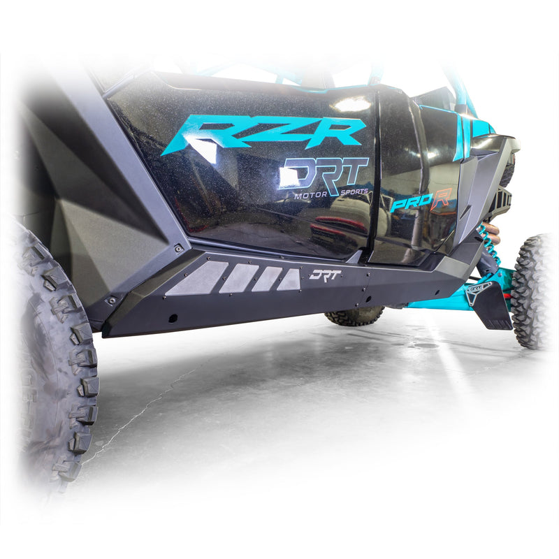 Load image into Gallery viewer, DRT Polaris RZR Pro Series 4-Seat Rock Sliders Left Side view
