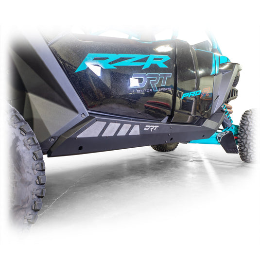 DRT Polaris RZR Pro Series 4-Seat Rock Sliders Left Side view