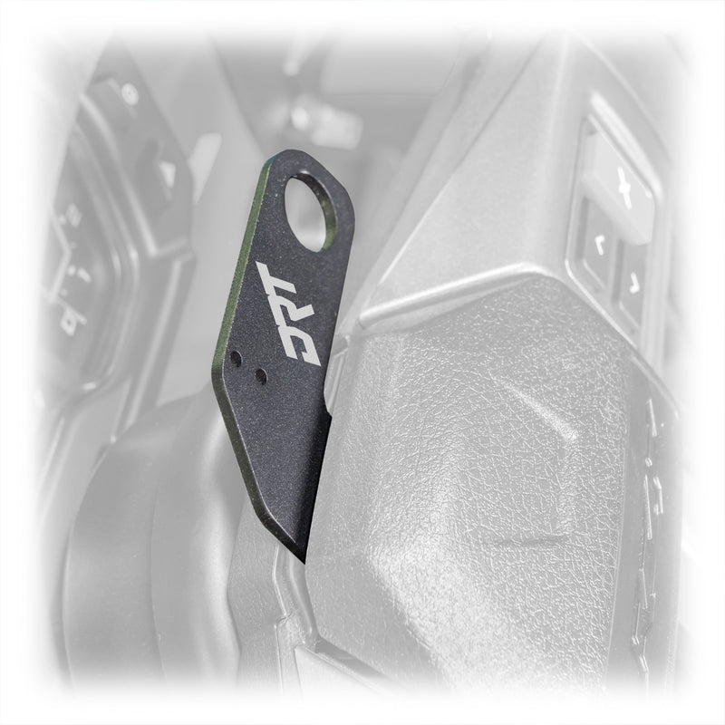 Load image into Gallery viewer, DRT Polaris RZR 2020+ Steering Wheel Single Push-To-Talk Plate
