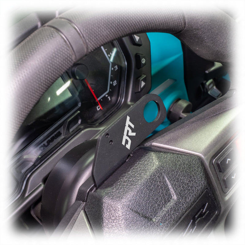 Load image into Gallery viewer, DRT Polaris RZR 2020+ Steering Wheel Single Push-To-Talk Plate
