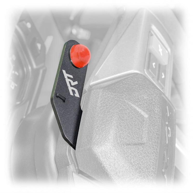 Load image into Gallery viewer, DRT Polaris RZR 2020+ Steering Wheel Single Push-To-Talk Plate
