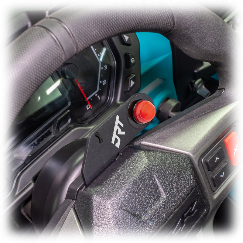Load image into Gallery viewer, DRT Polaris RZR 2020+ Steering Wheel Single Push-To-Talk Plate

