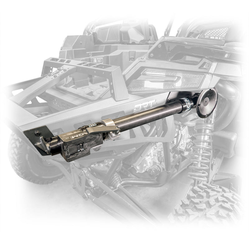 Load image into Gallery viewer, DRT Polaris Pro R Desert Runner Fixed Tire Carrier AGM Electric Jack Holder Kit
