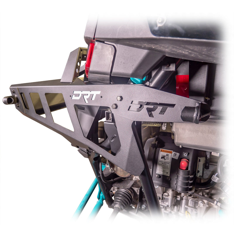 Load image into Gallery viewer, DRT Polaris Pro R Desert Runner Fixed Tire Carrier AGM Electric Jack Holder Kit
