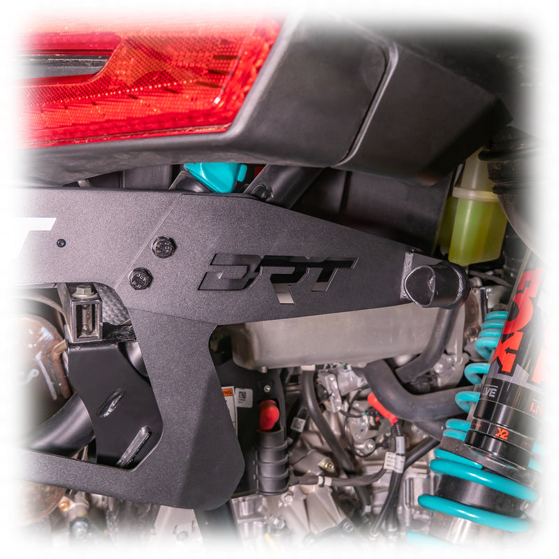 Load image into Gallery viewer, DRT Polaris Pro R Desert Runner Fixed Tire Carrier AGM Electric Jack Holder Kit
