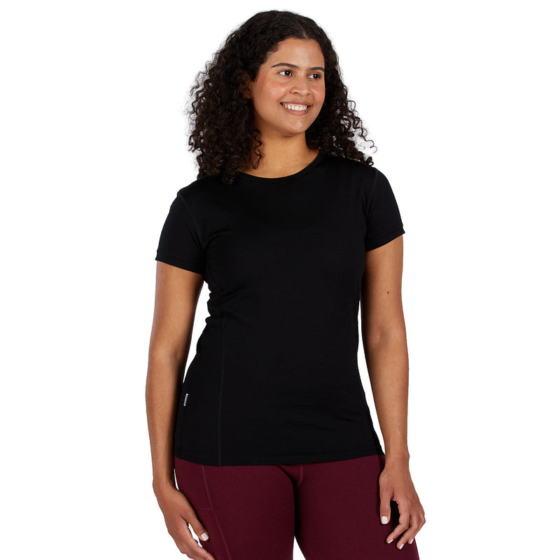 Load image into Gallery viewer, Lightweight Women's T-Shirt Crew Top - 100% Merino Wool
