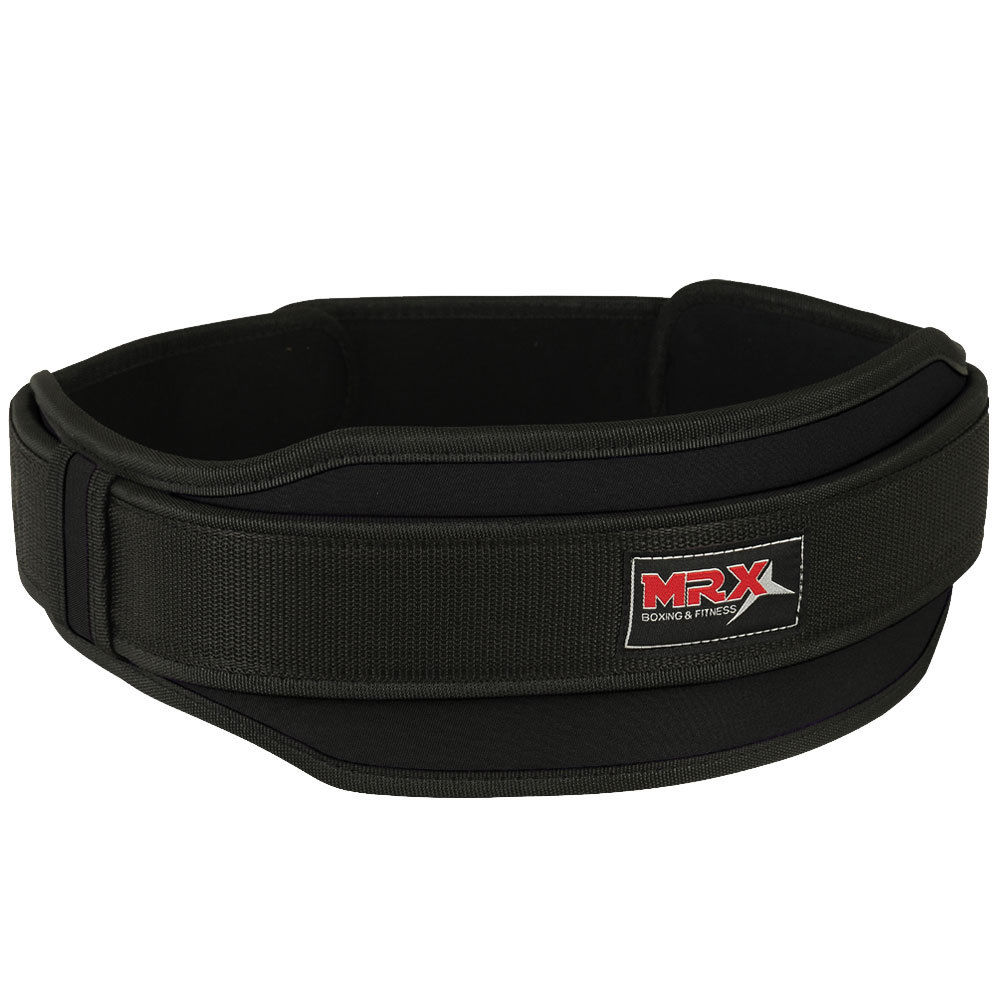 MRX Weight Lifting Belt With Double Back Support Bodybuilding Gym Training Belt 5" Wide All Sizes