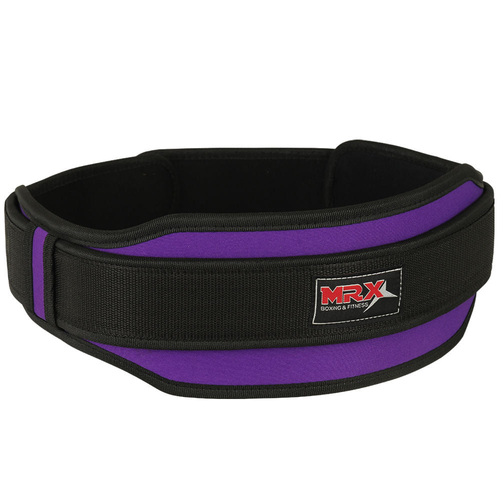 MRX Weight Lifting Belt With Double Back Support Bodybuilding Gym Training Belt 5" Wide All Sizes