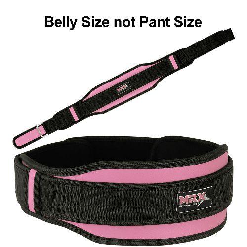 MRX Weight Lifting Belt With Double Back Support Bodybuilding Gym Training Belt 5" Wide All Sizes