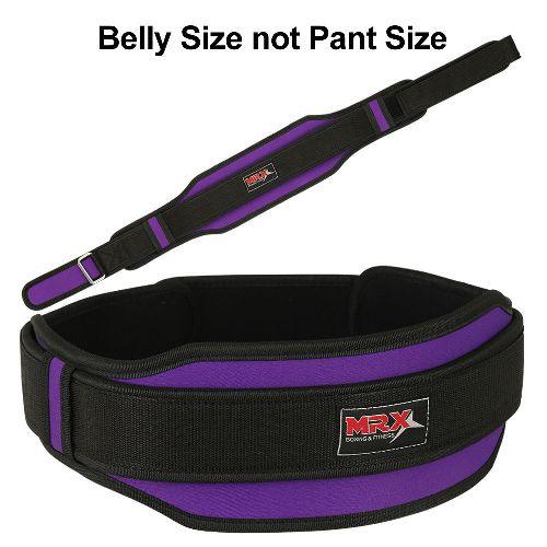MRX Weight Lifting Belt With Double Back Support Bodybuilding Gym Training Belt 5" Wide All Sizes