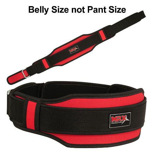 MRX Weight Lifting Belt With Double Back Support Bodybuilding Gym Training Belt 5" Wide All Sizes