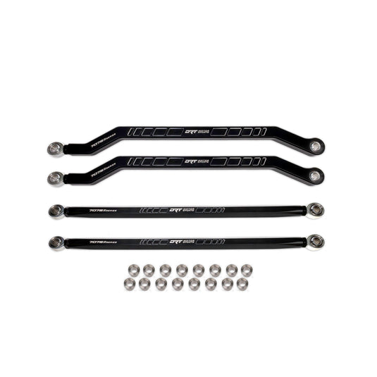 DRT Motorsports Billet Aluminum Race Series 7075 XD High Clearance Radius Rod Set For Polaris Pro R / Pro S / Turbo R