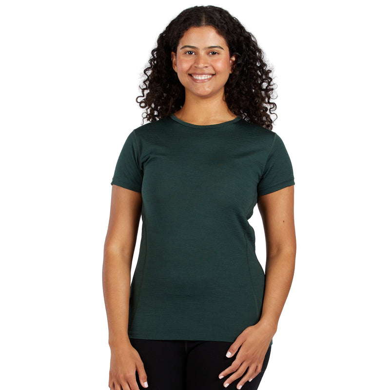 Load image into Gallery viewer, Lightweight Women's T-Shirt Crew Top - 100% Merino Wool
