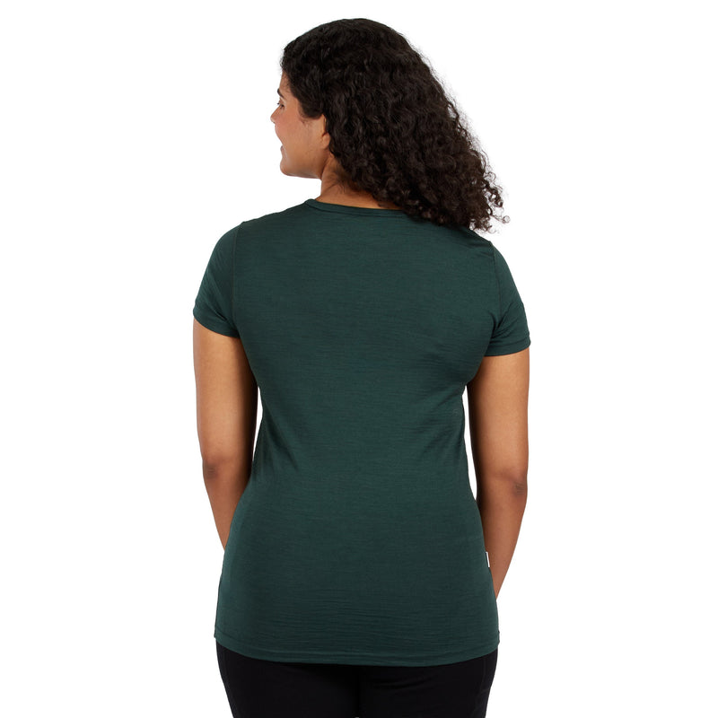 Load image into Gallery viewer, Lightweight Women's T-Shirt Crew Top - 100% Merino Wool
