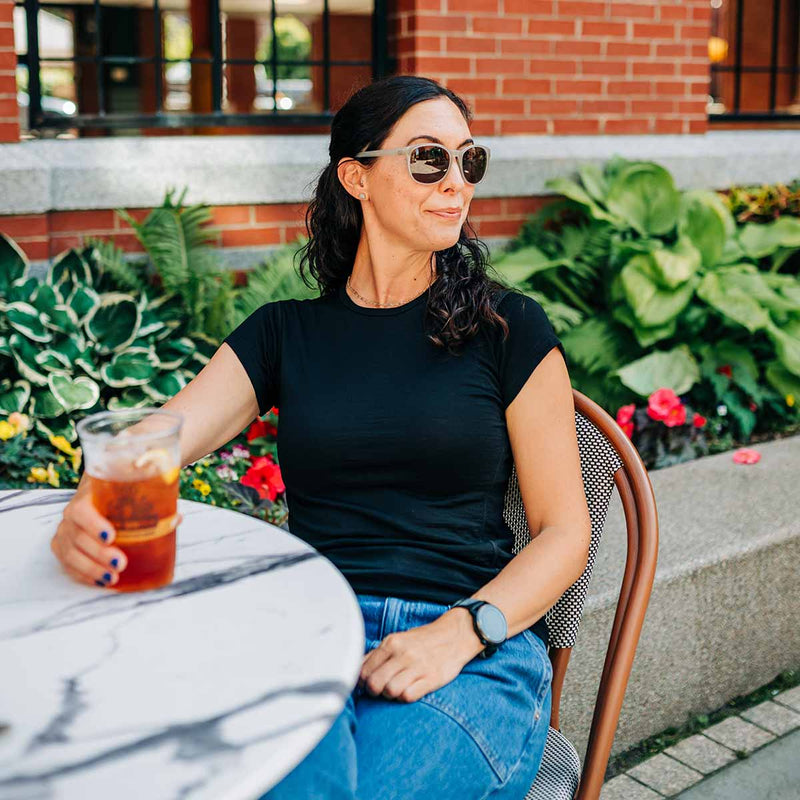 Load image into Gallery viewer, Lightweight Women's T-Shirt Crew Top - 100% Merino Wool
