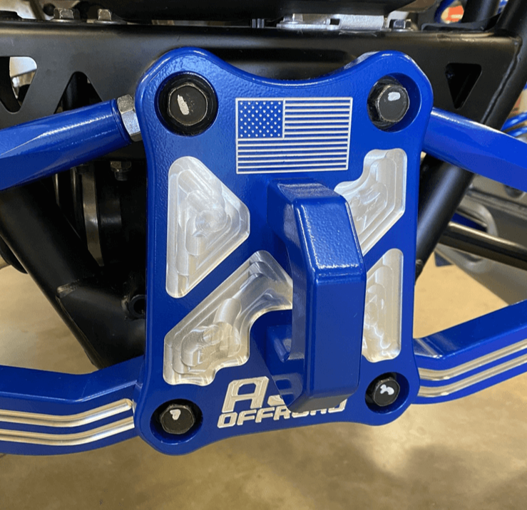 Load image into Gallery viewer, Polaris Pro R / Turbo R Billet Radius Rod Plate / Pull Plate
