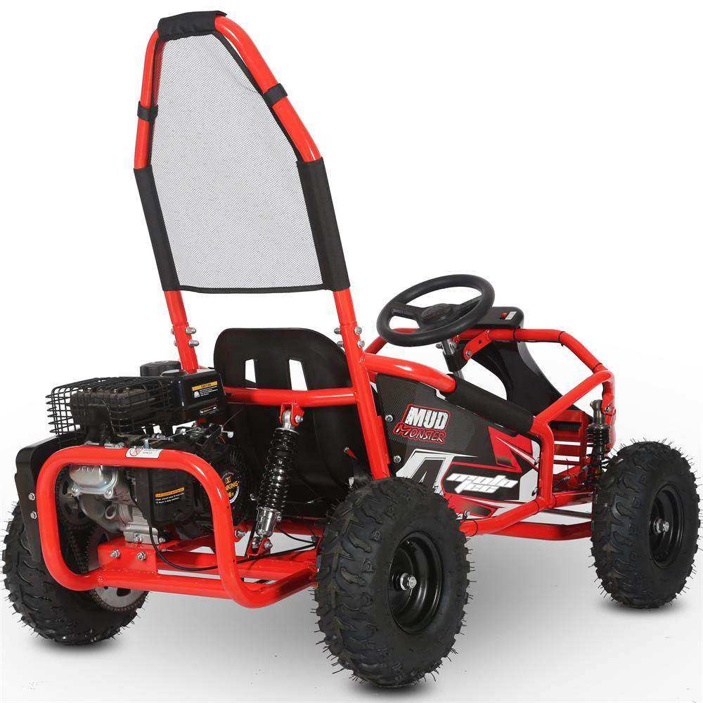 Mototec Mud Monster 98cc Go Kart Full Suspension Red - Skoutley Outdoors LLC