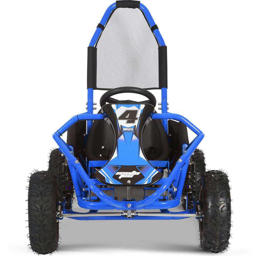 Mototec Mud Monster 98cc Go Kart Full Suspension Blue - Skoutley Outdoors LLC