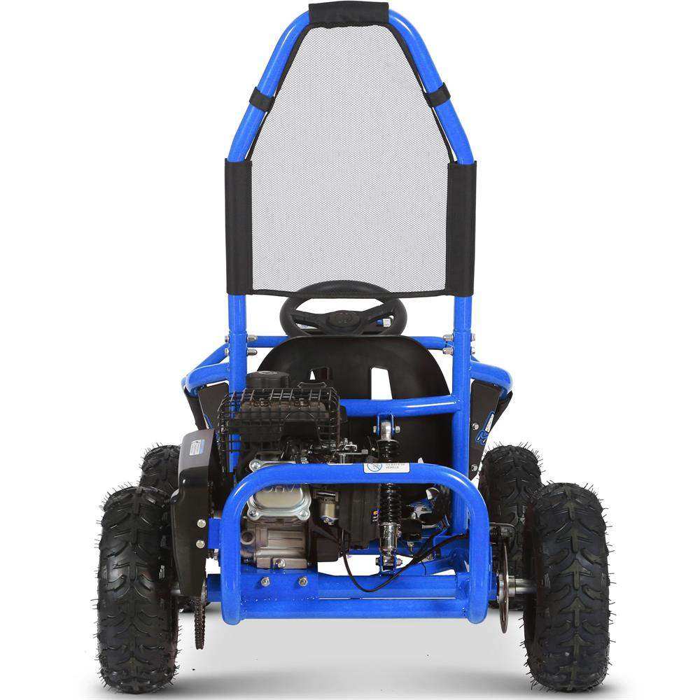 Mototec Mud Monster 98cc Go Kart Full Suspension Blue - Skoutley Outdoors LLC