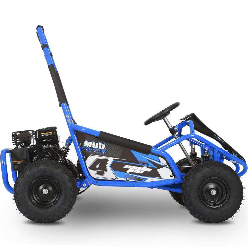 Mototec Mud Monster 98cc Go Kart Full Suspension Blue - Skoutley Outdoors LLC