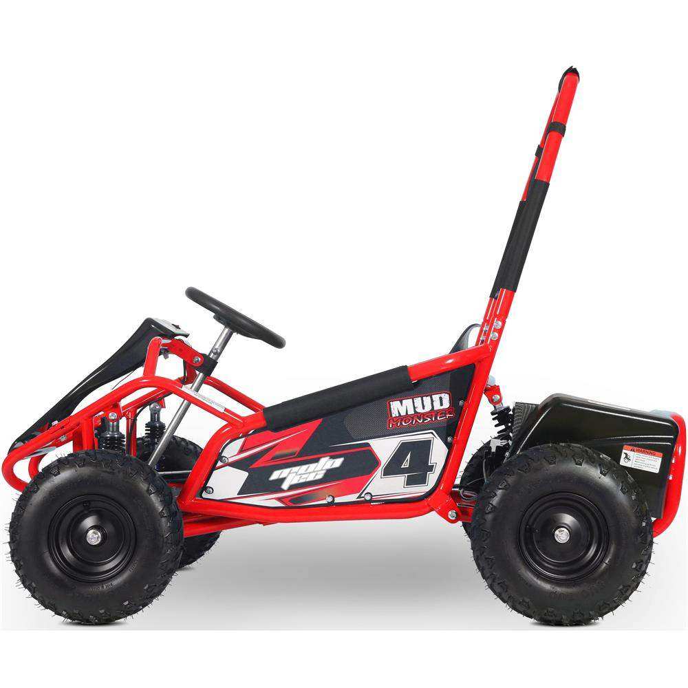 Mototec Mud Monster Kids Electric 48v 1000w Go Kart Full Suspension Red - Skoutley Outdoors LLC