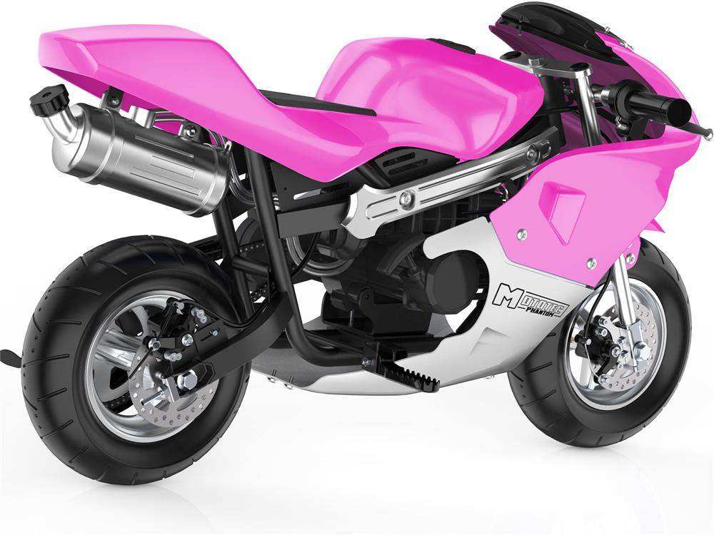 Mototec Phantom Gas Pocket Bike 49cc 2-stroke Pink - Skoutley Outdoors LLC