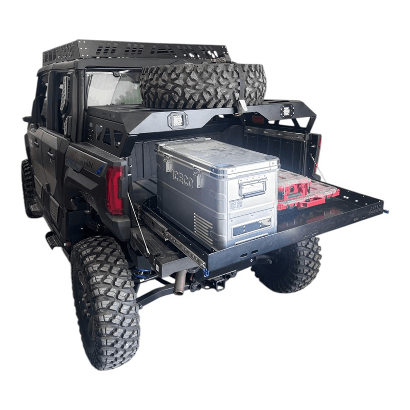 Load image into Gallery viewer, Polaris Xpedition Spare Tire Carrier / Bed Rack
