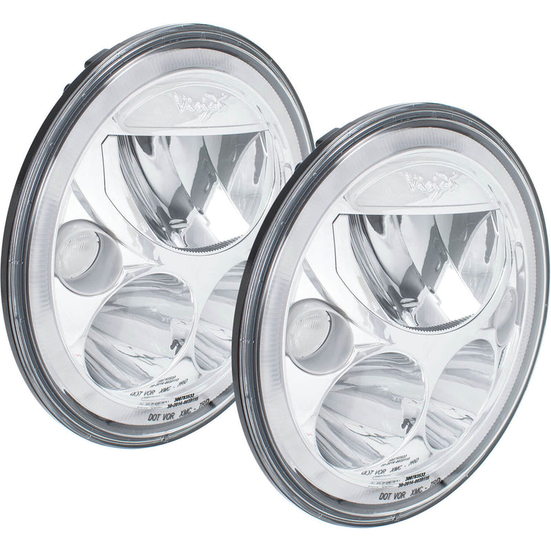 Load image into Gallery viewer, 2007-2017 Jeep JK VX LED Headlight Kit - Chrome | White Halo

